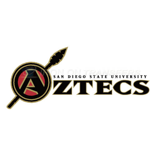 San Diego State Aztecs Logo T-shirts Iron On Transfers N6104 - Click Image to Close